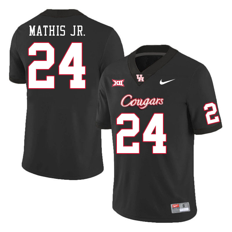 Houston Cougars #24 Tony Mathis Jr. College Football Jerseys Stitched Sale-Black